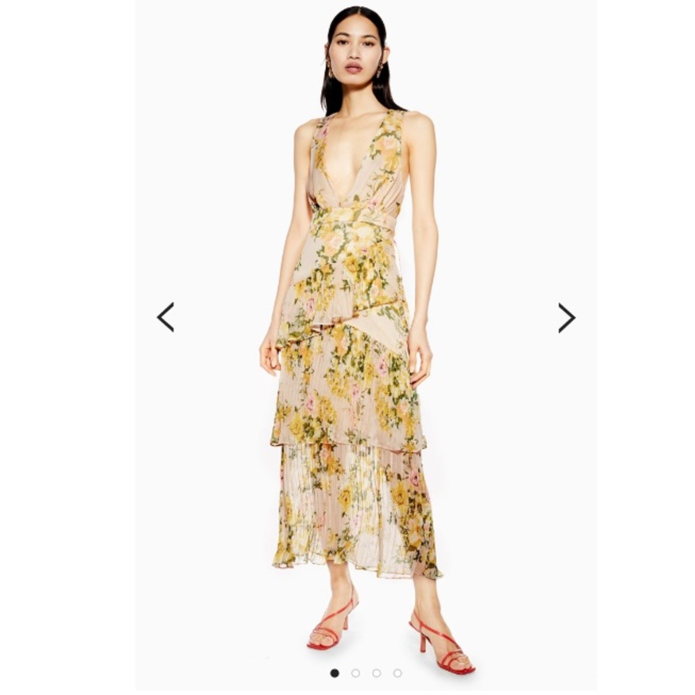 Topshop Tiered Midaxi Dress